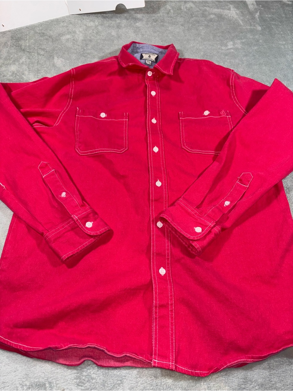 Long sleeve Volcom Button Down Size Medium